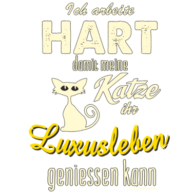 Motiv Design 2016 - Luxusleben Katze auf dunkel -