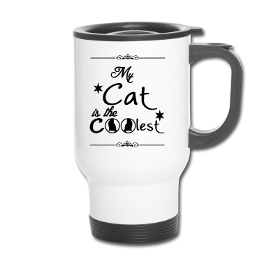 Katzen Thermobecher - Coolest Cat Katze Spruch Tier Geschenk