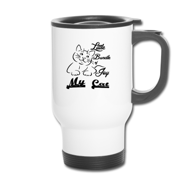 Katzen Thermobecher - Cat Katze Liebe Tier Haustier Spruch Geschenk