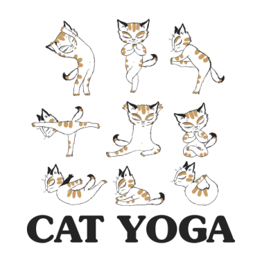 Motiv Katze Yoga Katzen Geschenk Sport