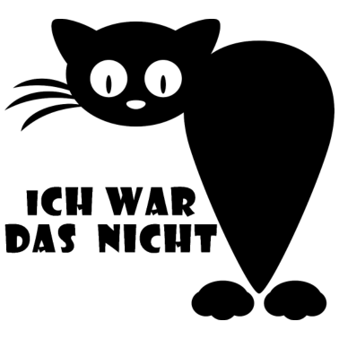Motiv Katze - ich war das nicht