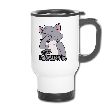 Katzen Thermobecher - Alter Katastrophe Katerstrophe Kater Facepalm