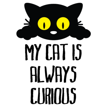 Motiv Meine Katze ist immer neugierig