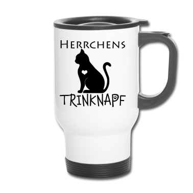 Katzen Thermobecher - Herrchens Trinknapf Katze Geschenkidee
