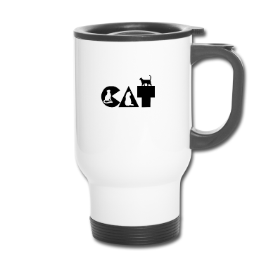 Katzen Thermobecher - Katze Katze Katze...Katzen überall