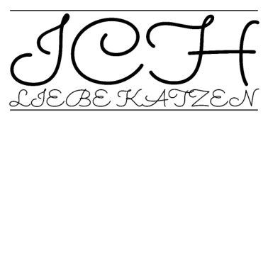 Motiv katze - Ich liebe Katzen