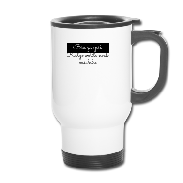 Katzen Thermobecher - katze - Katze wollte kuscheln