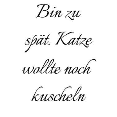 Motiv katze - Katze wollte kuscheln