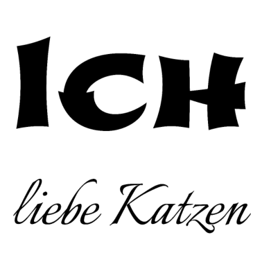 Motiv katze - Ich liebe Katzen