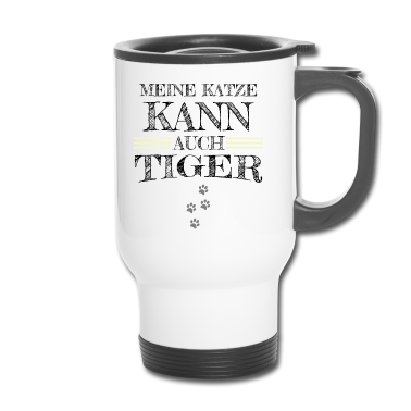Katzen Thermobecher - katze - meine Katze kann auch Tiger