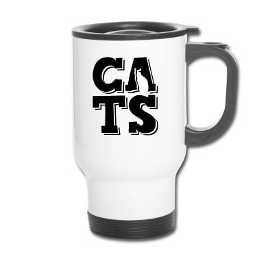 Katzen Thermobecher - katze katzen spruch