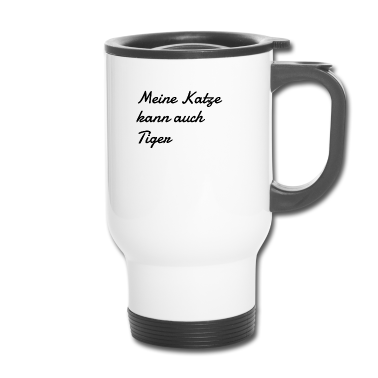 Katzen Thermobecher - katze - meine Katze kann auch Tiger