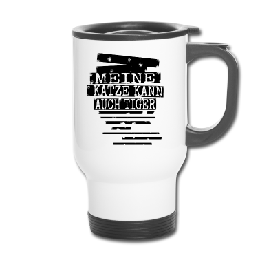 Katzen Thermobecher - katze - meine Katze kann auch Tiger