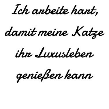 Motiv katze - Luxusleben einer Katze