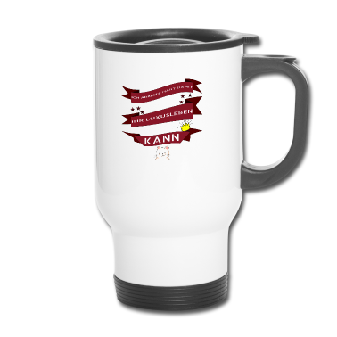 Katzen Thermobecher - katze - Luxusleben einer Katze