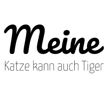 Motiv katze - meine Katze kann auch Tiger