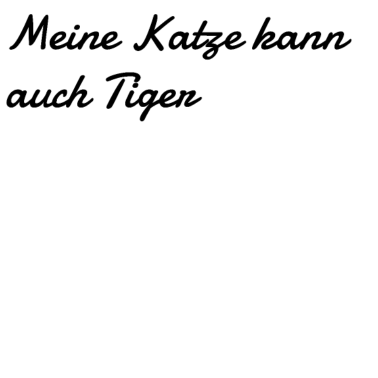 Motiv katze - meine Katze kann auch Tiger
