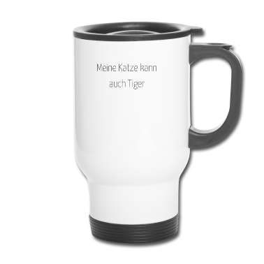 Katzen Thermobecher - katze - meine Katze kann auch Tiger