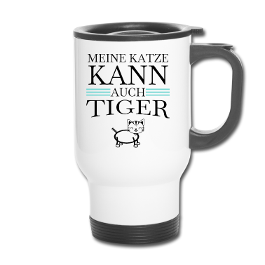Katzen Thermobecher - katze - meine Katze kann auch Tiger