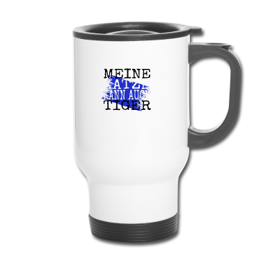Katzen Thermobecher - katze - meine Katze kann auch Tiger