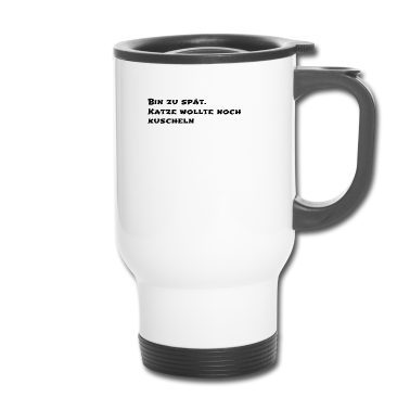 Katzen Thermobecher - katze - Katze wollte kuscheln