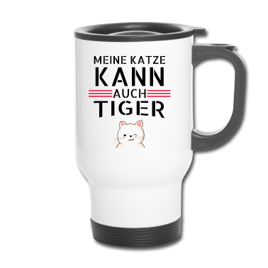 Katzen Thermobecher - katze - meine Katze kann auch Tiger