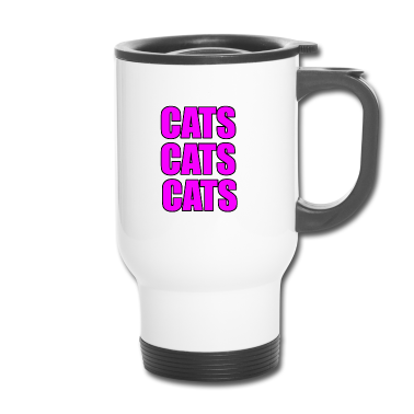 Katzen Thermobecher - Katze Katze Katze