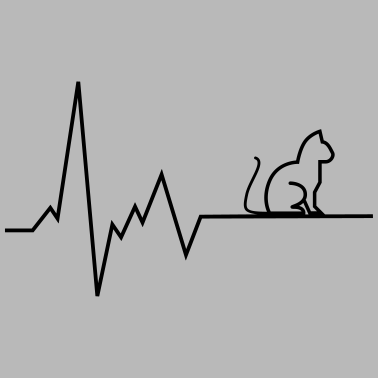 Motiv Herzschlag Katze