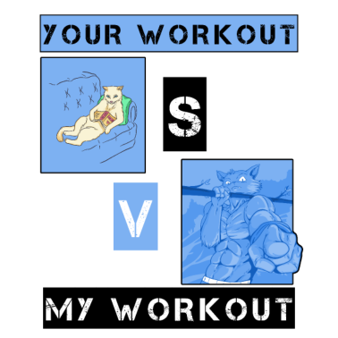 Motiv Dein Training vs Meins Katzen Workout