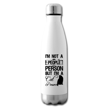 Katzen Trinkflasche - Cat Person Katze Tier Haustier Geschenk Spruch