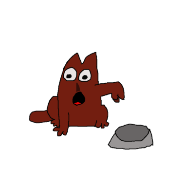 Motiv Katze ohne Futter