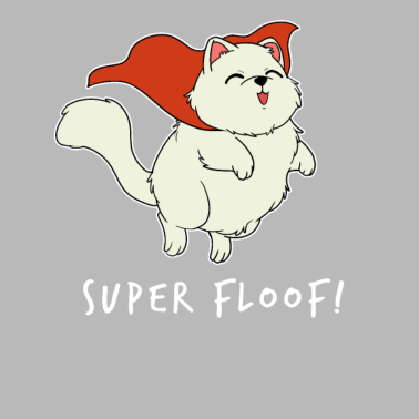 Motiv Super Fluffig Superheld Katze Kuschelig Geschenk