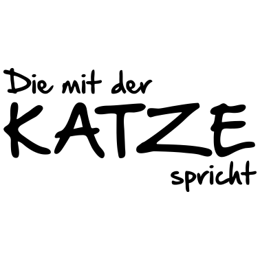 Motiv Die mit der Katze spricht