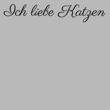 Motiv katze - Ich liebe Katzen
