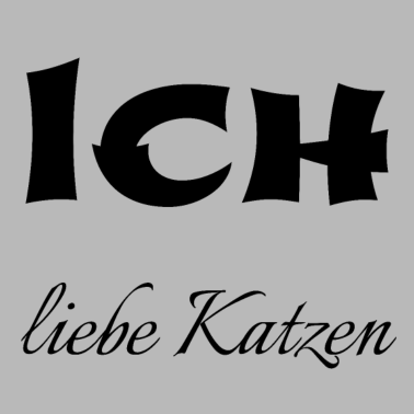 Motiv katze - Ich liebe Katzen