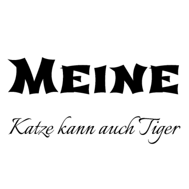 Motiv katze - meine Katze kann auch Tiger