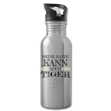 Katzen Trinkflasche - katze - meine Katze kann auch Tiger
