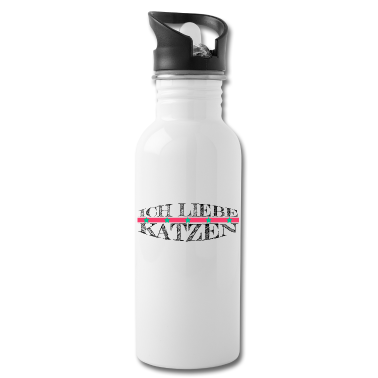 Katzen Trinkflasche - katze - Ich liebe Katzen