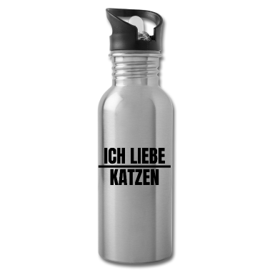 Katzen Trinkflasche - katze - Ich liebe Katzen