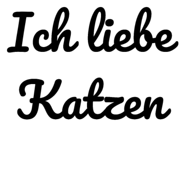 Motiv katze - Ich liebe Katzen