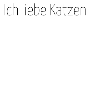 Motiv katze - Ich liebe Katzen