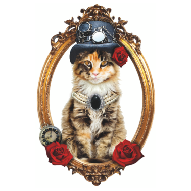 Motiv Steampunk Katze