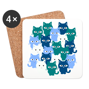 Katzen Untersetzer - Katzen, Katzen, Katzen