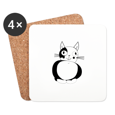 Katzen Untersetzer - Katze - Katze