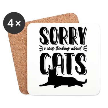 Katzen Untersetzer - katze katzen witzig