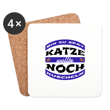 Katzen Untersetzer - katze - Katze wollte kuscheln