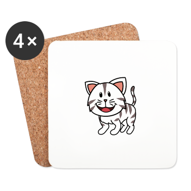 Katzen Untersetzer - Katze Katzen Haustiere