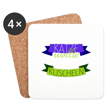 Katzen Untersetzer - katze - Katze wollte kuscheln