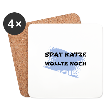 Katzen Untersetzer - katze - Katze wollte kuscheln