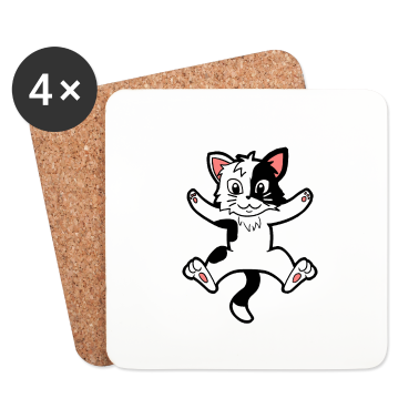 Katzen Untersetzer - Kätzchen Katze Katzen